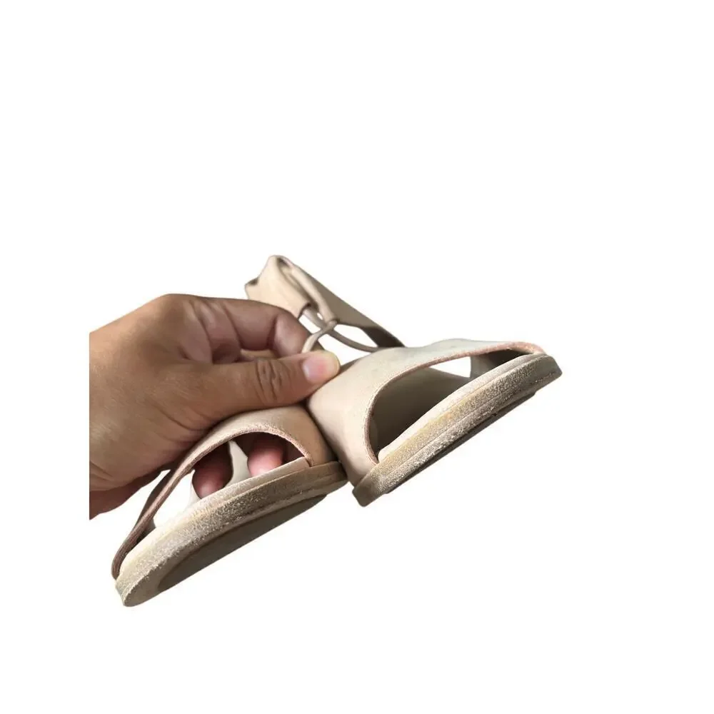Eileen Fisher Doe tumbled nubuck sandal sz 8